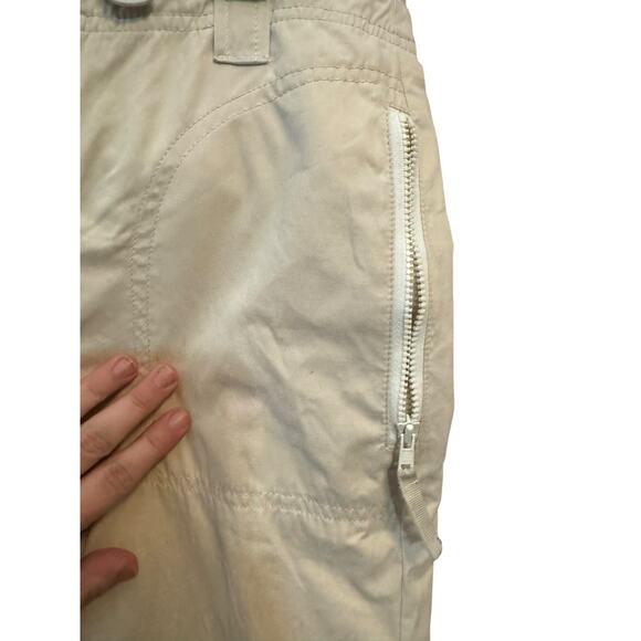 Vintage Y2K Arizona Jeans Embroidered Floral Hummingbird Cargo Pants Size 14 - Picture 3 of 12